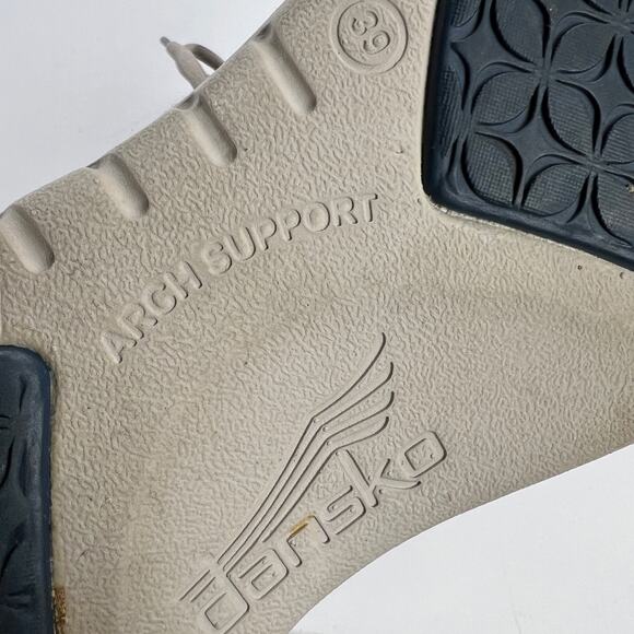 Dansko Brandi Madras Blue Textured Canvas Sneaker Size Euro 39/US 8.5-9 - Picture 6 of 12